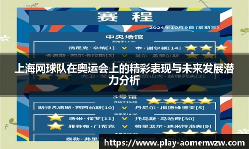 上海网球队在奥运会上的精彩表现与未来发展潜力分析